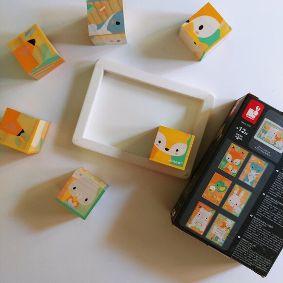 Janod Wooden Block Puzzle 12 Months + - Picture 10 of 11